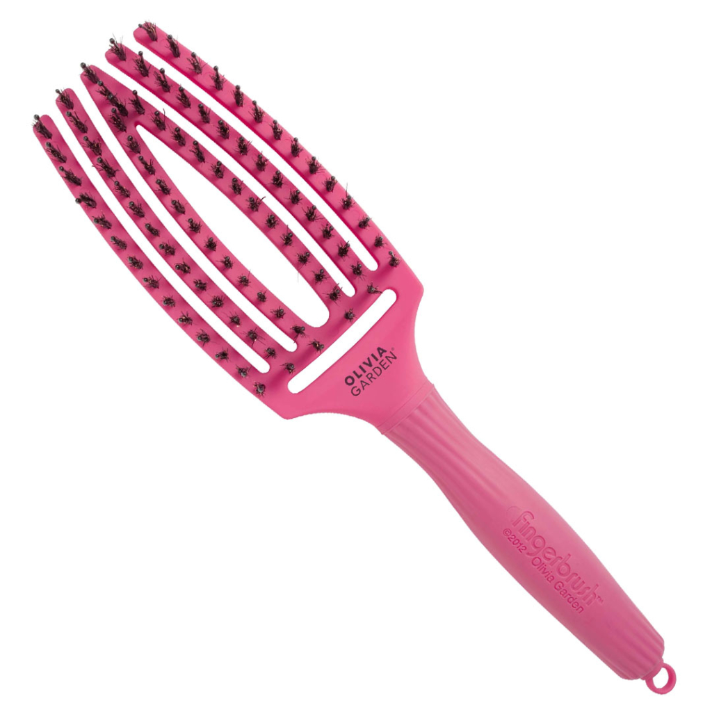 B7653 main1 hotpink Olivia Garden Fingerbrush Care ionic Hot Pink M